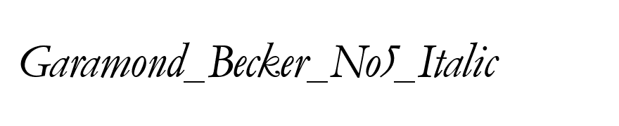 Garamond_Becker_No5_Italic