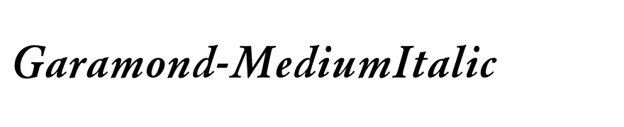 Garamond-MediumItalic