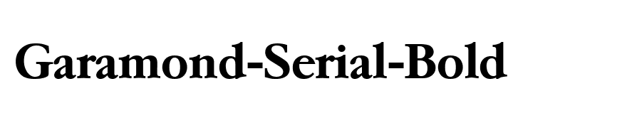 Garamond-Serial-Bold