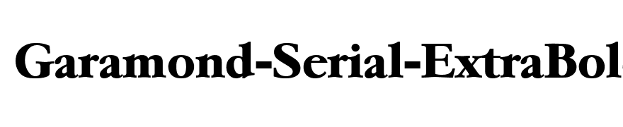 Garamond-Serial-ExtraBold-Regular