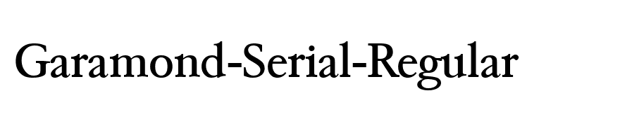 Garamond-Serial-Regular