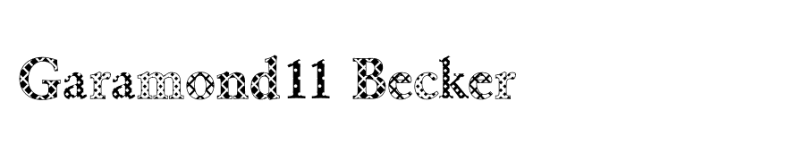 Garamond11 Becker