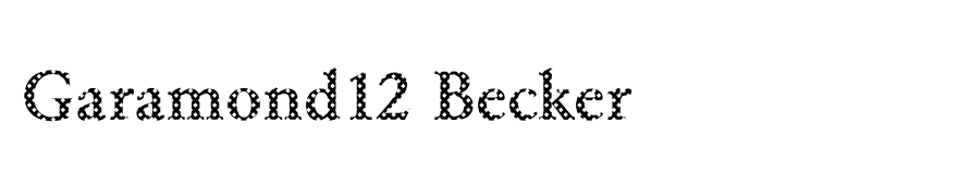 Garamond12 Becker