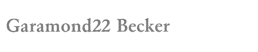 Garamond22 Becker