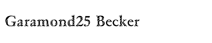 Garamond25 Becker