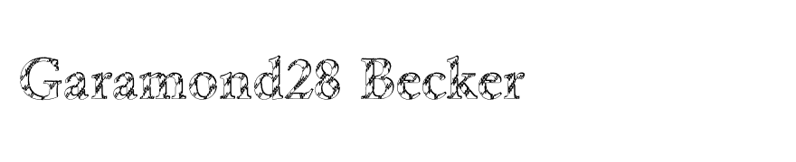 Garamond28 Becker