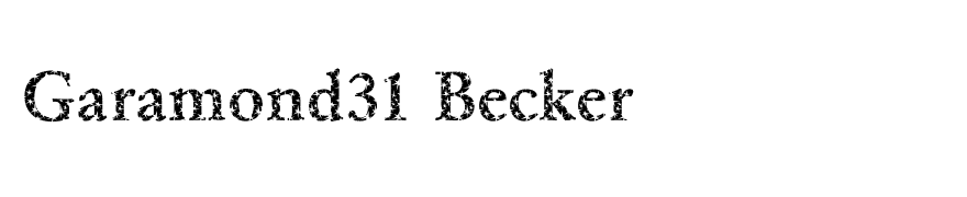 Garamond31 Becker