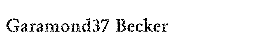 Garamond37 Becker