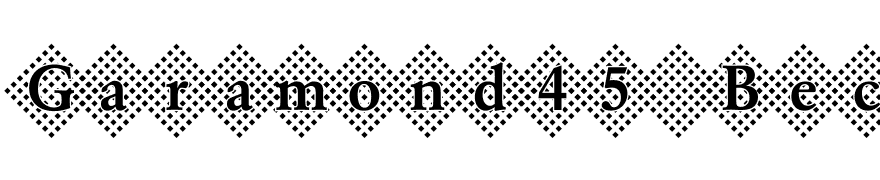 Garamond45 Becker