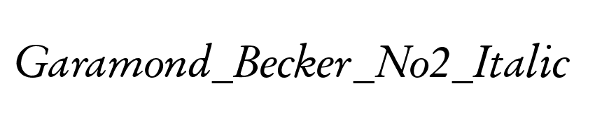 Garamond_Becker_No2_Italic