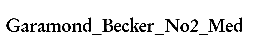 Garamond_Becker_No2_Med