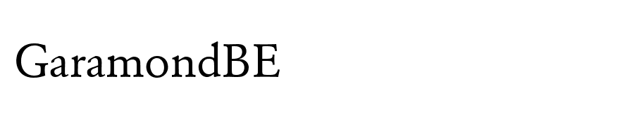 GaramondBE
