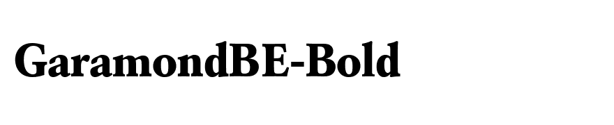 GaramondBE-Bold