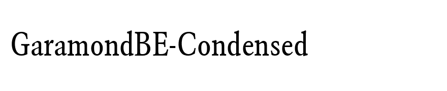 GaramondBE-Condensed