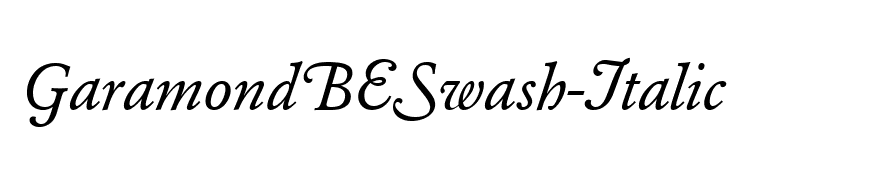 GaramondBESwash-Italic
