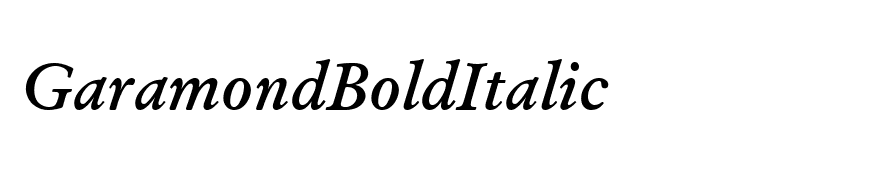 GaramondBoldItalic