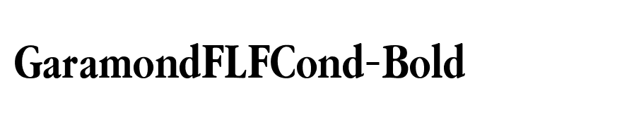 GaramondFLFCond-Bold