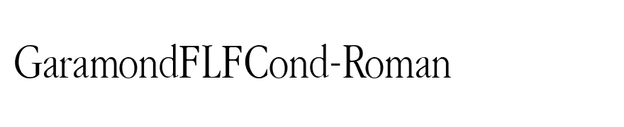 GaramondFLFCond-Roman