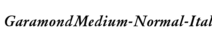 GaramondMedium-Normal-Italic