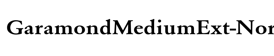 GaramondMediumExt-Normal