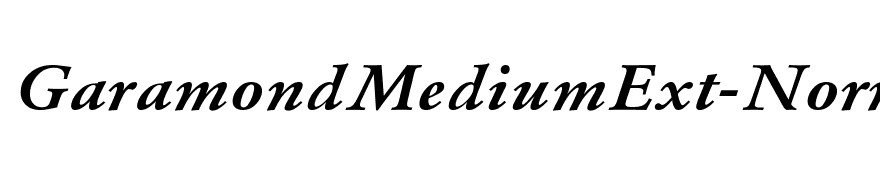 GaramondMediumExt-Normal-Italic