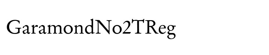 GaramondNo2TReg