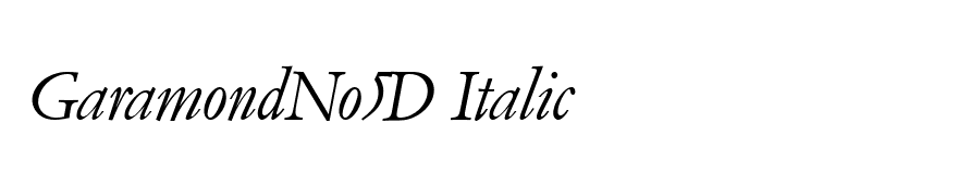 GaramondNo5D Italic