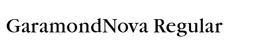 GaramondNova Regular