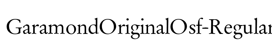 GaramondOriginalOsf-Regular