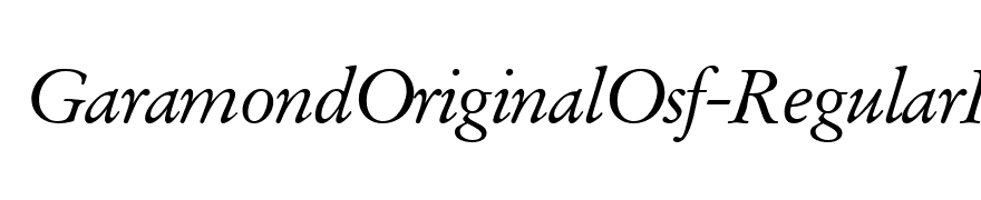 GaramondOriginalOsf-RegularItalic