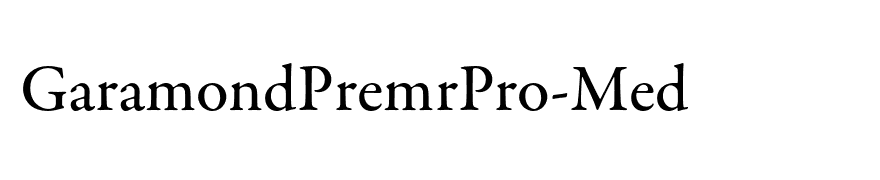 GaramondPremrPro-Med