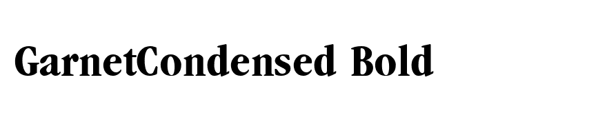 GarnetCondensed Bold