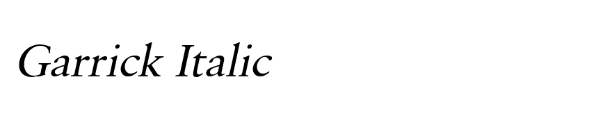 Garrick Italic