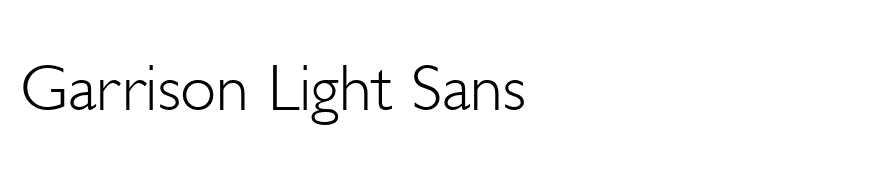 Garrison Light Sans