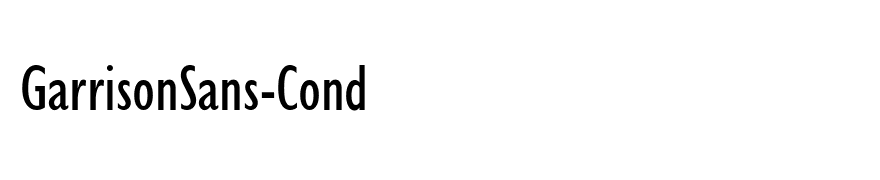 GarrisonSans-Cond