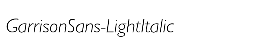 GarrisonSans-LightItalic