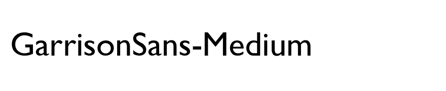 GarrisonSans-Medium