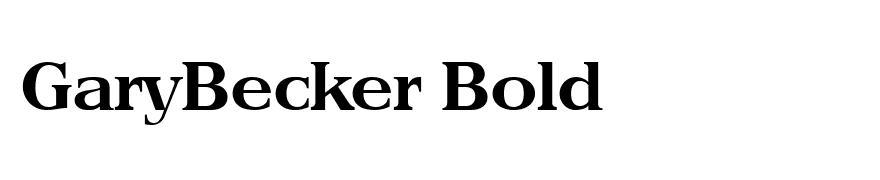 GaryBecker Bold