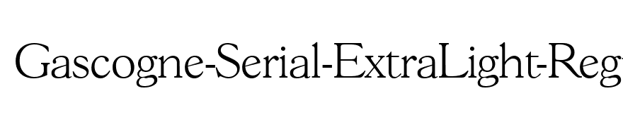 Gascogne-Serial-ExtraLight-Regular