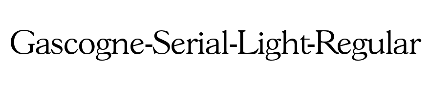 Gascogne-Serial-Light-Regular