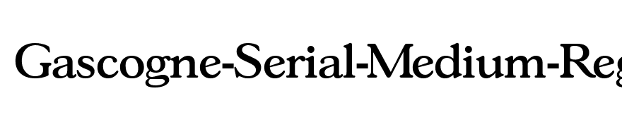 Gascogne-Serial-Medium-Regular