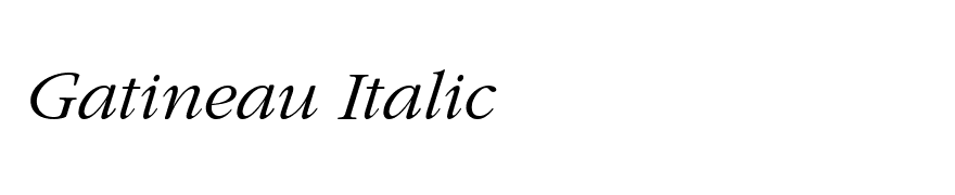 Gatineau Italic