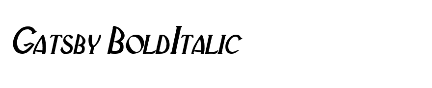 Gatsby BoldItalic