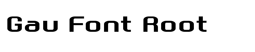 Gau Font Root