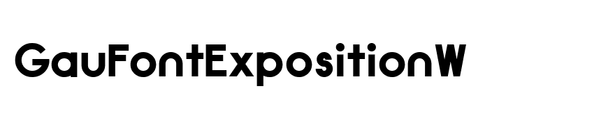 GauFontExpositionW