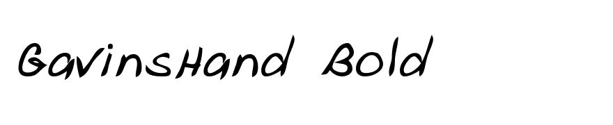 GavinsHand Bold