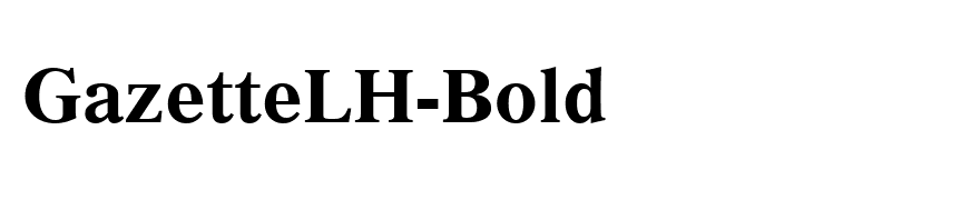 GazetteLH-Bold