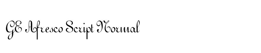 GE Afresco Script Normal
