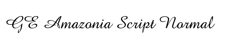 GE Amazonia Script Normal