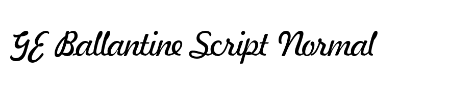 GE Ballantine Script Normal